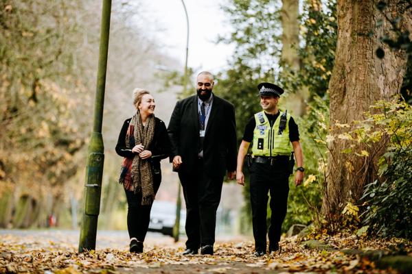 Criminology student Megan Witty with Humberside Police